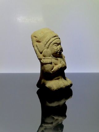 Pre Columbian Jaina Mayan figure dwarf underworld ceramic wTL test Report Maya 4