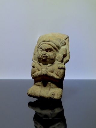 Pre Columbian Jaina Mayan figure dwarf underworld ceramic wTL test Report Maya 5