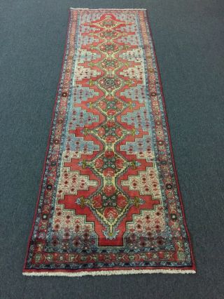 Semi Antique Hand Knotted Bidjar - Sanandaj Persian Rug Carpet Runner 2 