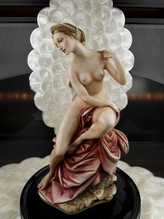Antonio Borsato Italian Porcelain Nude Lady Leda Marked No.  113 Made In Italy