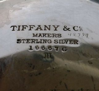 Tiffany Co Antique Arts Crafts Sterling Silver Massive Heavy Centerpiece Bowl 8