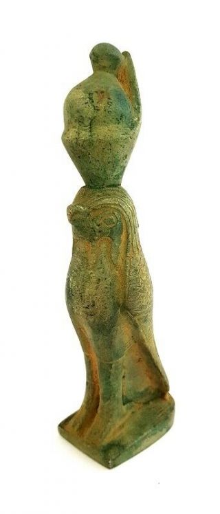 Rare Horus Egyptian Statue Falcon Figurine Ancient ky And Eye Ra Egypt art 3