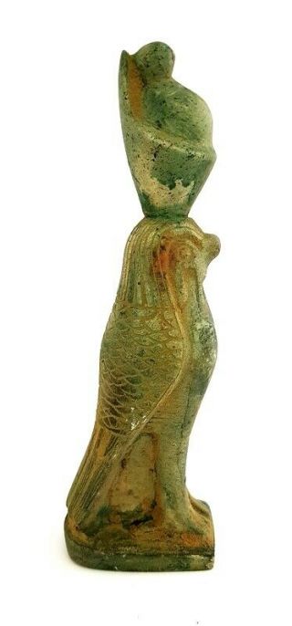 Rare Horus Egyptian Statue Falcon Figurine Ancient ky And Eye Ra Egypt art 5