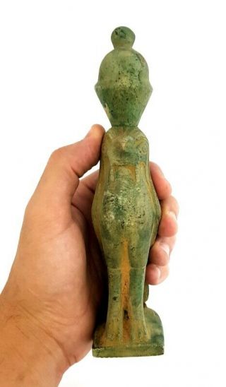 Rare Horus Egyptian Statue Falcon Figurine Ancient ky And Eye Ra Egypt art 8