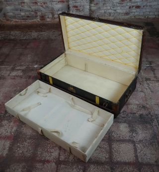 Goyard 1920s French vintage Leather steamer trunk 8