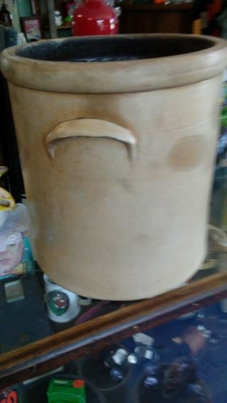 PRIMITIVE ANTIQUE 4 GALLON BEE STING RED WING STONEWARE CROCK 2