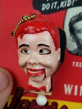 Jerry Mahoney Keychain Ventriloquist Dummy Miniature Puppet Paul Winchell 1950s 11