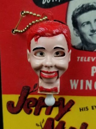 Jerry Mahoney Keychain Ventriloquist Dummy Miniature Puppet Paul Winchell 1950s 2
