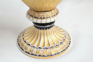 RARE Meissen Cobalt Gold 4 Snake Regency Mantel Vases E116 1800s WOW 5