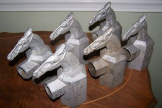 6 Vintage Aluminum Horse Head Gate Fence Topper By Hurricane