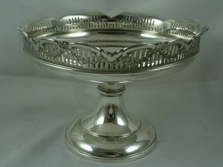 Pretty Solid Silver Fruit Stand,  1909,  576gm