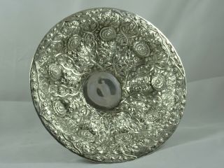 RARE,  TURKISH,  solid silver FRUIT BOWL,  c1880,  555gm 3