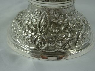 RARE,  TURKISH,  solid silver FRUIT BOWL,  c1880,  555gm 5