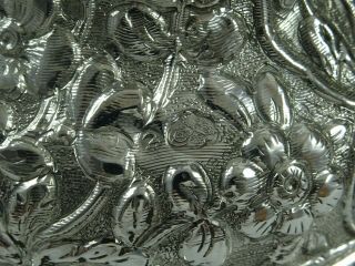 RARE,  TURKISH,  solid silver FRUIT BOWL,  c1880,  555gm 7