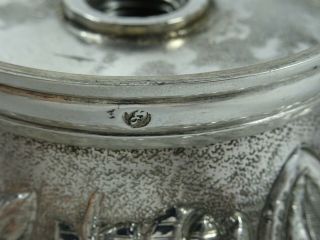 RARE,  TURKISH,  solid silver FRUIT BOWL,  c1880,  555gm 8