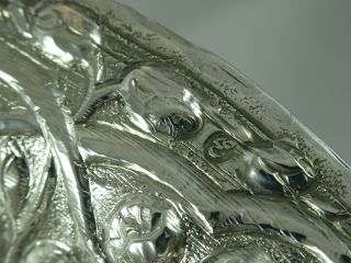 RARE,  TURKISH,  solid silver FRUIT BOWL,  c1880,  555gm 9
