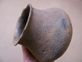 AUTHENTIC CA 850 AD - 1300 AD ANASAZI CORRUGATED POTTERY JAR 3