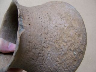 AUTHENTIC CA 850 AD - 1300 AD ANASAZI CORRUGATED POTTERY JAR 4