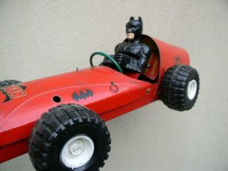Batman Batmobile Record Race Big Toy Tin Comics Private Dhl