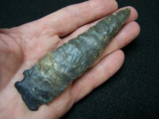Large Authentic Colorful Late Archaic Ohio Meadowood Point