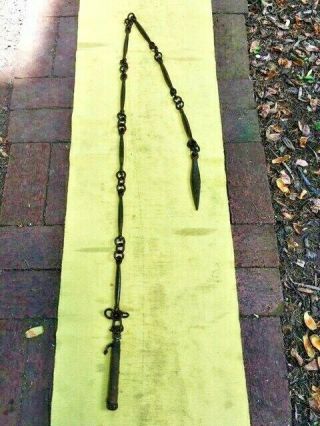 One Of A Kind Antique Chinese Mace All Iron N Sword Rapier