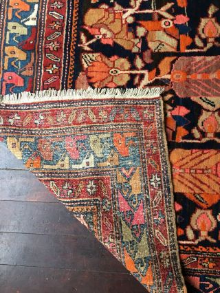 Large Antique Hand Knotted Persian Afghan Rug 10