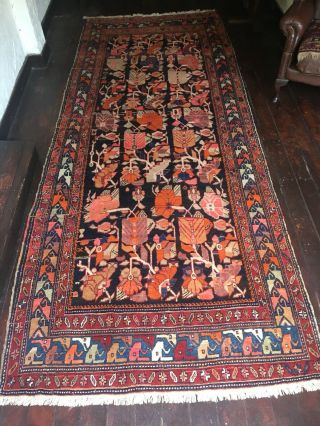 Large Antique Hand Knotted Persian Afghan Rug 9