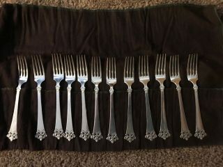 Anitra By Th.  Olsens - Sterling Silverware 12,  5 piece settings, 6