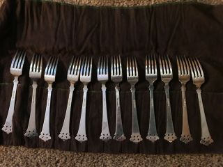 Anitra By Th.  Olsens - Sterling Silverware 12,  5 piece settings, 7
