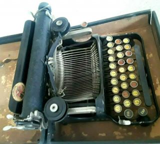 Antique Corona Folding Portable Typewriter W/case