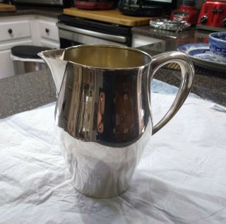 Antique Sterling Silver Water Pitcher By Newport