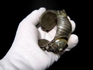Rare 1700s.  Post Medieval Antique Fertility Silver,  Enamel And Gold Bracelet,