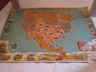 Vintage 1946 Texas Brags Map Mailer Tube Sent To Manhattan Kansas