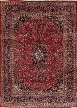 Traditional Wool Hand - Knotted Floral Room Size Oriental Area Rug Carpet 9 X 13