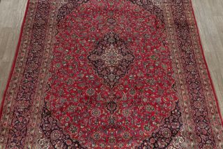 Traditional Wool Hand - Knotted Floral Room Size Oriental Area Rug Carpet 9 x 13 3