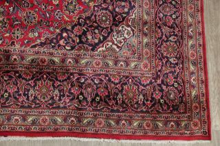 Traditional Wool Hand - Knotted Floral Room Size Oriental Area Rug Carpet 9 x 13 6