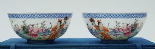 A Chinese Famille Rose Eggshell Bowls,  Ca.  1930’s