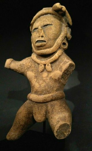 Pre Columbian Vera Cruz Coast Watcher Figure - MEXICO - 600 to 900 AD 3