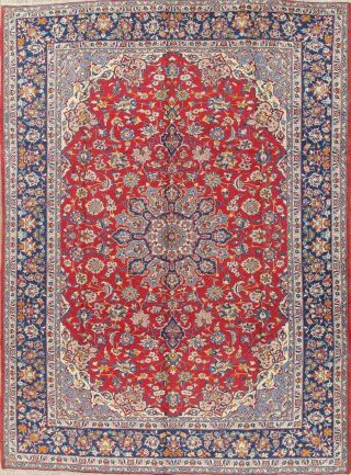 Traditional Floral Oriental Area Rug Wool Floral Home Design Carpet 10 X 13 Red