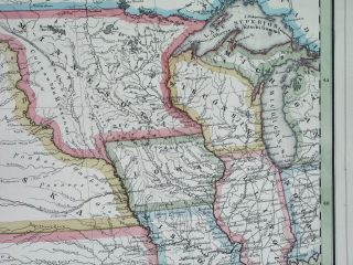 1857 ELEPHANT UNUSUAL MAP TEXAS UNITED STATES CALIFORNIA MEXICO HOUSTON 5