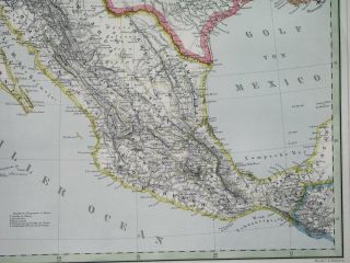 1857 ELEPHANT UNUSUAL MAP TEXAS UNITED STATES CALIFORNIA MEXICO HOUSTON 8