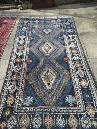 Large Middle Eastern Antique Woollen Handknotted Carpet