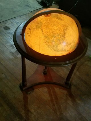 Vintage 16in Replogle Light Up World Globe