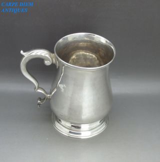 Antique George Iii Good Heavy Solid Sterling Silver Baluster Mug 335g Lon 1764