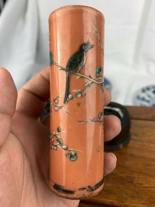 antique chinese nonya peranakan strait famille rose vase 2