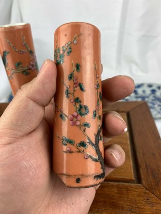 antique chinese nonya peranakan strait famille rose vase 8