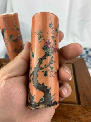 antique chinese nonya peranakan strait famille rose vase 9
