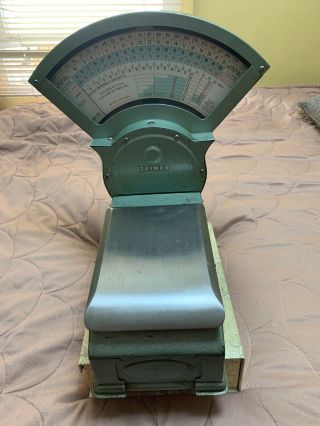 Antique Vintage Triner Model 120 Commercial Industrial 20oz Parcel Postal Scale