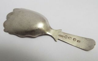 RARE DESIGN ANTIQUE GEORGIAN 1816 SOLID STERLING SILVER CADDY SPOON 5
