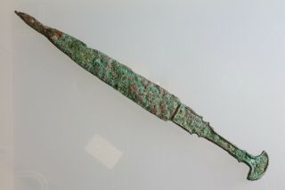 Circa 2500 - 1000 BC Near East Luristan Bronze Dager - RARE TYPE 2